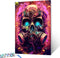 Paint by Numbers Kits Canvas DIY Oil Painting for Students,Adults Beginner with Brushes & Acrylic Pigment -Guitar Sugar Skull Day of The Dead Art ...