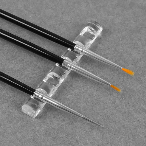 2 Pcs Crystal Bar Pen Holder, Acrylic Nail Art Painting Pen Brush Stand for Drawing Pens, Nail Gel Polish Pen Brush Stand Holder Manicure Tool....