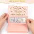 HOMANGA Birthday Money Envelope for Cash Gifts, Surprise Cash Envelope for Wife Women Kids, Birthday Gift Card for Women Girls, Pink Rose Gold Mon...