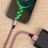 etguuds Pink USB C Cable 3.3ft Fast Charging, 2-Pack Type C Cable Braided USB to USB C Cable Compatible with Samsung Galaxy S23 S22 S21 S20 S10 S1...