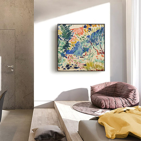 Henri Matisse Wall Art Prints - Landscape at Collioure Poster - Oil Painting Abstract Canvas Wall Art Surrealist - Matisse Print Artwork for Bedro...