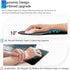 Ospelelf Comfortable Mouse Pad with Wrist Rest, Computer Small Mouse Pad Ergonomic Gaming Mouse Pad with Support, Memory Foam, Non-slip PU Base fo...