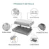 Outdoor Waterproof Electrical Cord Box, Large Extension Cord Cover Plug Protector Outlet Connection Safety Box IP54 Water-Resistant for Power Stri...