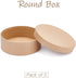 BENECREAT 5 Sizes Papier Mache Flat Round Boxes Nesting Stacking Craft Paper Gift Box for Candy Chocolate Biscuits, Halloween Christmas, Wedding F...
