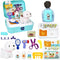 Pet Care Play Set for Kids, 16Pcs Doctor Kit Pretend Play Vet Dog Grooming & Feeding Toys with Backpack, Educational Toys for Girls and Boys 3-7 Y...
