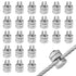 24 Pieces Split Bolt Connector,Split Bolt Joint Clamp Wire Connector for Multiple Electric Fence Wires...