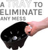JS Jackson Supplies Black Bellows Accordion Toilet Plunger with Black Storage Tray...