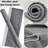 Volecy Refrigerator Door Handle Covers, Set of 5 Washable Cloth Decor Keep Appliance Clean for Fridge Microwave Stove Dishwasher Bathroom Handles Keep Off Liquid Stain Dirty Fingerprints(Grey Velvet)