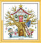 Cross Stitch Kits, Awesocrafts Tree House, Winter Easy Patterns Cross Stitching Embroidery Kit Supplies Christmas, Stamped or Counted (Tree House,...