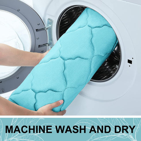 OLANLY Memory Foam Bath Mat Rug 24x16, Ultra Soft Non Slip and Absorbent Bathroom Rug, Machine Wash Dry, Comfortable, Thick Bath Rug Carpet for Ba...