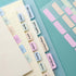 12 Pack Book Tabs for Annotating Books for A5 Refillable Notebook Index Tab 384 Page Tabs for Book Annotation...