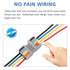 8 Pcs Pluggable Wire Connectors for AWG 24-12, Hand Protecting 4 Conductor Push-in Lever Wire Connectors, Reusable Electrical Connectors, Wire Spl...