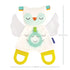 Infantino Glow-in-The Dark Cuddly Teether - Owl Soft Toy with 3 Textured Teethers, Fiddle Flags, Crinkle Sounds, Soft Material, On The Go Toy...