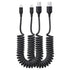 Coiled Lightning Cable, iPhone Charger Cable 3.FT for Car, 3 Feet Lightning Cord Compatible with iPhone14/13/12/11 Pro Max/XS MAX/XR/XS/X/8/7/Plus...