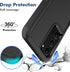 for Samsung Galaxy S23 Case: Dual Layer Protective Heavy Duty Cell Phone Cover Shockproof Rugged with Screen Protector - Military Protection Bumpe...