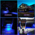 24 Inch Blue Car Led Strip Light Cuttable 12V for Inside Automotive Car Truck Marine Boat Inside, Pack of 4...
