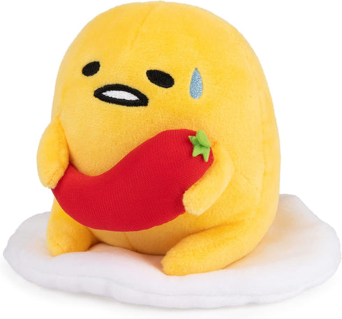 GUND Sanrio Gudetama The Lazy Egg Stuffed Animal, Spicy Gudetama Plush Toy for Ages 1 and Up, 5”...