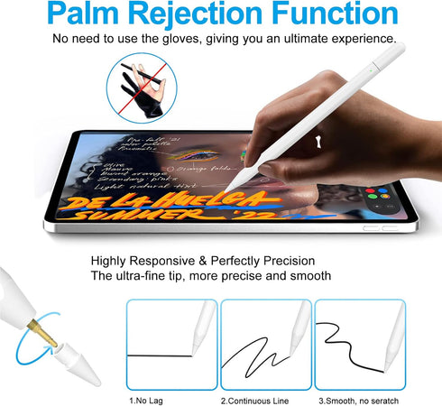 Stylus Pen for iPad,Apple Pencil?USB-C? for Apple iPad 10th Generation, Magnetic Tilt Sensitivity, Palm Rejection, iPad Pen Compatible with iPad A...