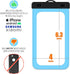 Cruise Lanyards Large Waterproof Cell Phone Pouch Dry Case w/Touch Screen - Screen Size up to 6.5” - for iPhone 15 14 13 12 11 Pro Max XS Plus, Sa...