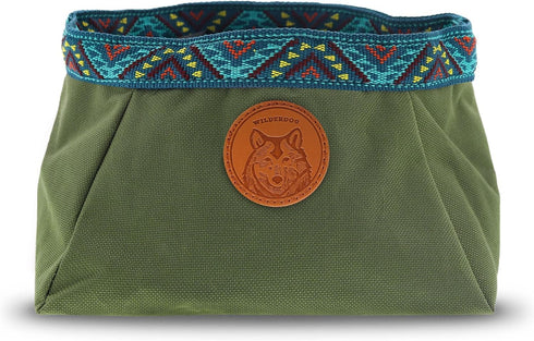 Wilderdog Backpacking Bowl - Holds Food & Water Up to 64oz - Olive...
