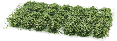 28 Pcs Green Bushy Tufts Lowland Shrubs Tuft Terrain Model Kit Static Scenery Model DIY Miniature for Train Landscape Railroad Scenery Sand Milita...