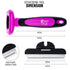 Pet Deshedding Tool Cleaning Brush - Pet Hair Removal Tool for Dogs & Cats - Dog Hair Remover Brush for Pet Grooming - Stainless Steel Knot Detang...