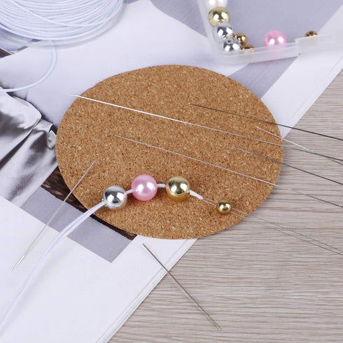 35 pcs (7Size) Beading Needles Stainless Needles Big Eye Needles with Bottle for Jewelry Making...