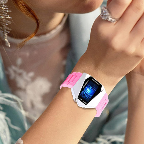 FANMIS Unisex Elegant Plane Style Digital Display Waterproof Outdoor Sports Silicone Strap LED Wrist Watch...