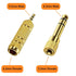 Headphone Adapter 6.35mm (1/4 Inch) Male to 3.5mm (1/8 Inch) Female and 3.5 mm Male Plug to 6.35 mm Female Jack, Audio Stereo TRS Converter Adapte...