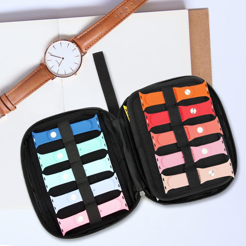 20 Watch Bands Storage Carrying Case Compatible with Watches,Expandable Watch Band Holder Stores 20 Watch Bands Fit for Most Sizes of Watch Straps...