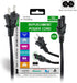 Xtreme 10 Foot Non-Polarized Replacement Power Cord for TVs, Game Consoles, Cable/Satellite Boxes, Printers, Soundbars, Home Theaters, Speakers & ...