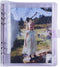 Photo Album 6x8 25 Inner Pages Personal A5 6 Ring Photocard Binder with DoubleSided 1 Pocket Sleeves Set, Clear Purple Glitter PVC Binder Cover an...