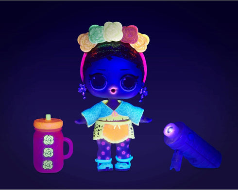 L.O.L. Surprise! Lights Glitter Doll with 8 Surprises Including Black Light Surprises...