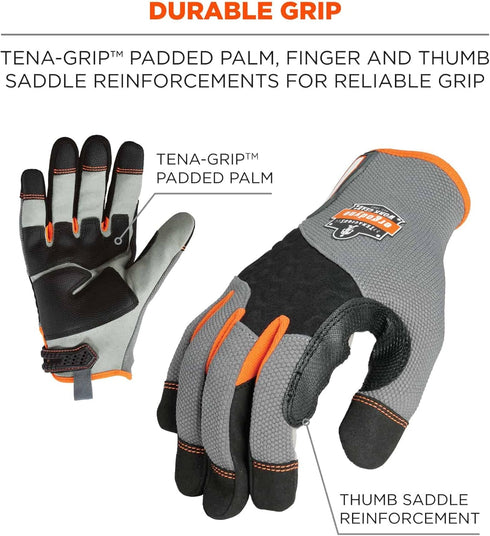 Ergodyne womens Standard Work Gloves, Gray, X-Large US...