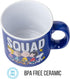 Silver Buffalo Peanuts Squad Featuring Sally, Linus, Charlie Brown, Lucy, Snoopy, and Woodstock Ceramic Camper Mug, 20 Ounces...