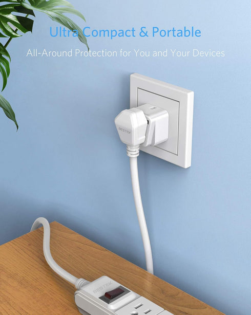 BESTEK Israel Travel Plug Adapter, Grounded Universal Type H Plug Adapter Israel to US Adapter - Ultra Compact for Israel, Palestine and More, 3 P...