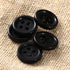 Dophee 100Pcs Wholesale 10mm Black Round Resin 4 Holes Clothes Sewing Buttons DIY Use...