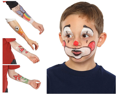 Dress-Up-America Face Paint Crayon Kit - Safe, Non-Toxic, Face and Body Paint Crayons Made in Taiwan - Halloween Makeup Face Painting Kit for Kids...