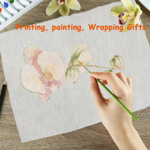 Mulberry Paper Sheets Washi Paper Rice Paper for Decoupage: 50 Sheets A4 Rice Paper for Decoupage Printing Art Crafts DIY...