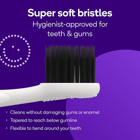 BURST Genuine Replacement Heads for Original Sonic Electric Toothbrush (White/3 Pack) | Ultra Soft Bristles for a Deep Clean | Stain & Plaque Remo...
