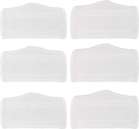 6 Pack Microfiber Replacement Washable Cleaning Pads for Shark Steam & Spray Mop S3101 S3202 S3250 S3251 SK410 SK435CO SK460 SK140 SK141 (6)...