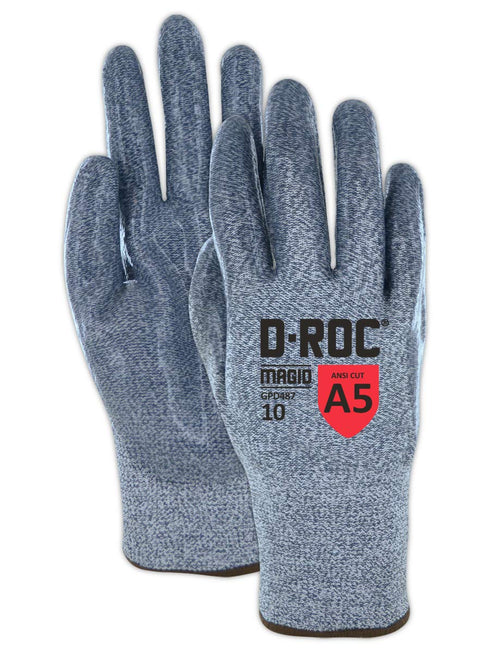 MAGID Heat-Resistant Work Gloves, Size 8/M,ANSI Cut Level A5, Silicone Coated for Adhesion Resistance, Window Fabrication, Sealant Jobs, Glass Han...