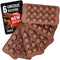 Chocolate Molds Silicone - Set of 6 (with Free Recipes eBook) - Non-Stick & Food Grade Candy Molds for Chocolate, Jelly Candies, Truffles, Bath Me...