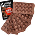 Chocolate Molds Silicone - Set of 6 (with Free Recipes eBook) - Non-Stick & Food Grade Candy Molds for Chocolate, Jelly Candies, Truffles, Bath Me...