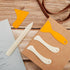 GORGECRAFT 2 Sets Bone Folder Paper Creaser Set Folding Scoring Burnishing Crafting Scrapbooking Origami Tools with 2pcs Scrapper for DIY Bookbind...