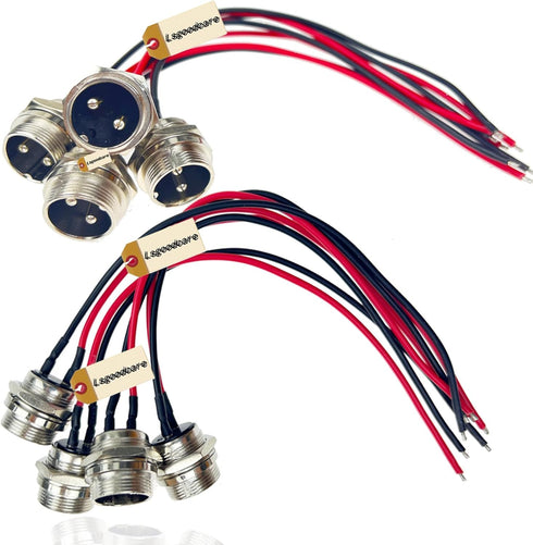 Lsgoodcare 4Pcs GX20-2Pin Male Aviation Connector Power Cable Electrical Terminal Socket with 20Awg Cable Connector Plug with 4Pcs 20MM 2Pin Aviat...