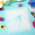 Chunful 9 Pcs Sun Stencil Reusable Sun Stencil Decoration Template Plastic Square Sun Drawing Painting Stencils for Painting Wood Floor Wall Fabri...