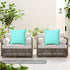 Pack of 2 Outdoor Waterproof Throw Pillow Covers Durable Vibrant Decorative Outdoor Pillows Cushion Case Pillow Shell for Patio Couch, Tent, Sunbr...