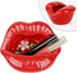 Trycooling Ceramic Red Lips Lipstick Ring Holder Jewelry Tray Rack Decorative Cosmetic Storage Display Holder Desktop Hairpin Storage Organizer Bi...