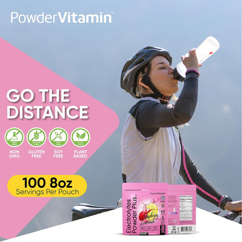 Electrolytes Powder Plus (50 Servings) Raspberry Lemonade Electrolyte Powder Zero Calorie Keto, 0 Sugar, No Maltodextrin,1000mg Potassium,120mg Ca...